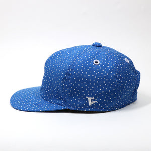 NU -fancy logo- SPACY DOT CAP -BLUE-