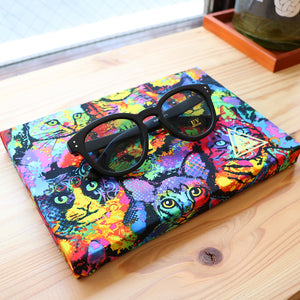 FABRIC BORD -psychedelic cat-