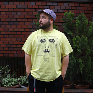LONELY FACE TEE -LIME YELLOW-