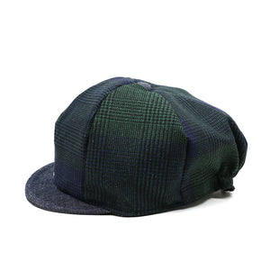 BOYS W/L CHECK CAP -GREEN-