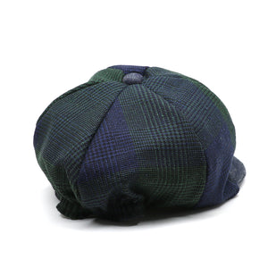 BOYS W/L CHECK CAP -GREEN-