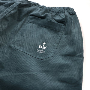 CITY WORK 'CORDUROY' PANTS -VIRIDIAN BLUE- L