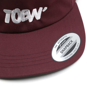 TOBW LOGO CAP -FLEXFIT- BURGUNDY