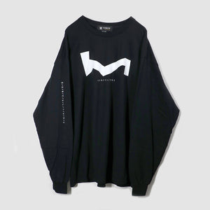 'MEMORY' LONG TEE -BLACK-