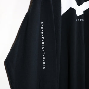 'MEMORY' LONG TEE -BLACK-