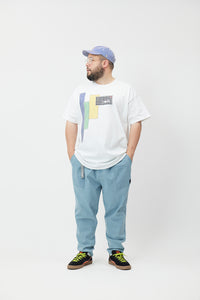 PATCH WORK TEE -WHITE-
