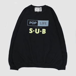 P/L BOX & SUB LOGO SWEAT -BLACK-