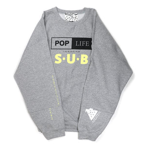 P/L BOX & SUB LOGO SWEAT -GRAY-