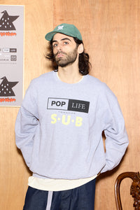 P/L BOX & SUB LOGO SWEAT -GRAY-