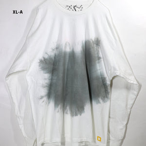 SMOKE DYED LONG TEE -B.GRAY-