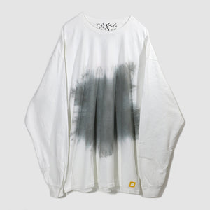 SMOKE DYED LONG TEE -B.GRAY-