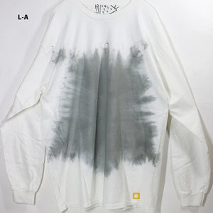 SMOKE DYED LONG TEE -B.GRAY-