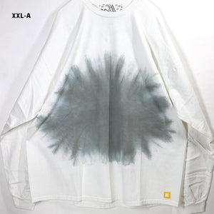 SMOKE DYED LONG TEE -B.GRAY-