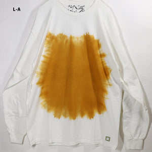 SMOKE DYED LONG TEE-G.YELLOW-