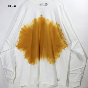 SMOKE DYED LONG TEE-G.YELLOW-