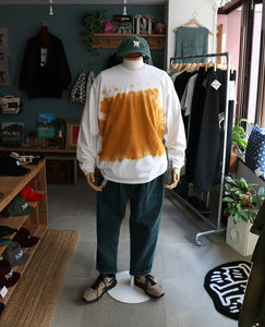 SMOKE DYED LONG TEE-G.YELLOW-