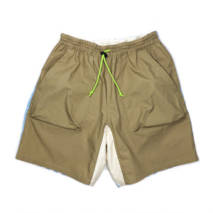 TOKAI 'POSHBOY' W POCKET SHORTS -BEIGE+STRIPE-