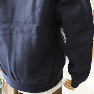 TOBW LOGO ZIP HOODIE H/W -NAVY-