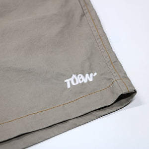 CITY 'WASHED CHINO' SHORTS -GREIGE-