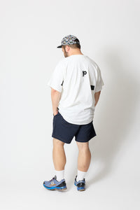 CITY 'WASHED CHINO' SHORTS -NAVY BLUE-