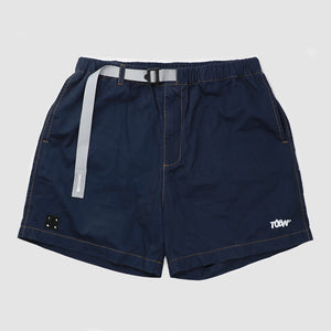 CITY 'WASHED CHINO' SHORTS -NAVY BLUE-