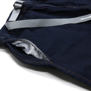 CITY 'WASHED CHINO' SHORTS -NAVY BLUE-