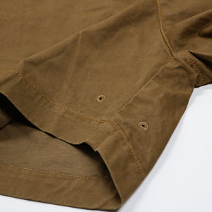 CITY 'WASHED CHINO' SHORTS -WOOD BROWN-