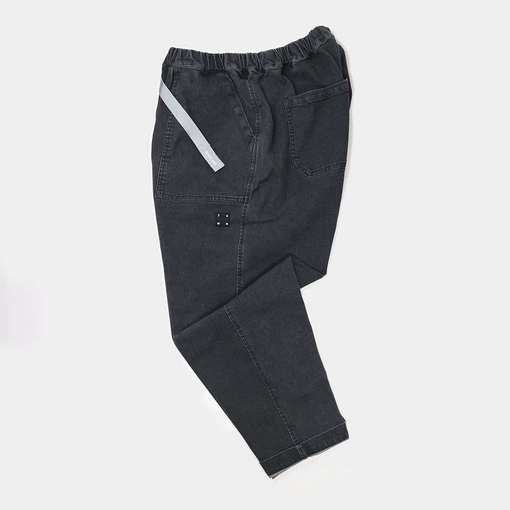 CITY 'WASH DENIM' PANTS -WASH BLACK-