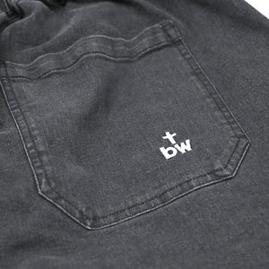 CITY 'WASH DENIM' PANTS -WASH BLACK-