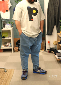 CITY 'WASH DENIM' PANTS -WASH BLUE-