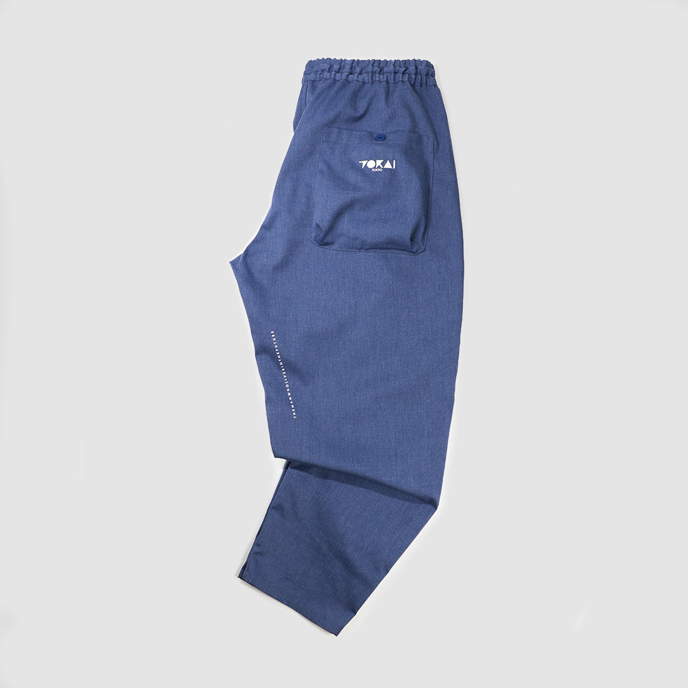 TOKAI WIDE TUCK EASY PANTS -HEATHER BLUE-