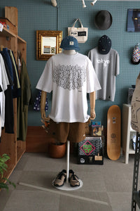 PLANTONE WIDE TEE -WHITE-