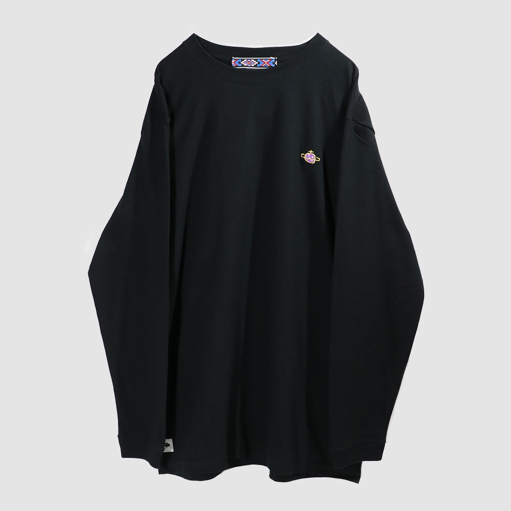 NEW PLANET L/S TEE -BLACK-
