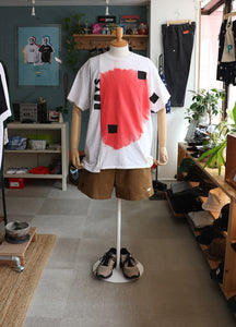SMOKE DYED 'CUSTOM' TEE -RED MIX-