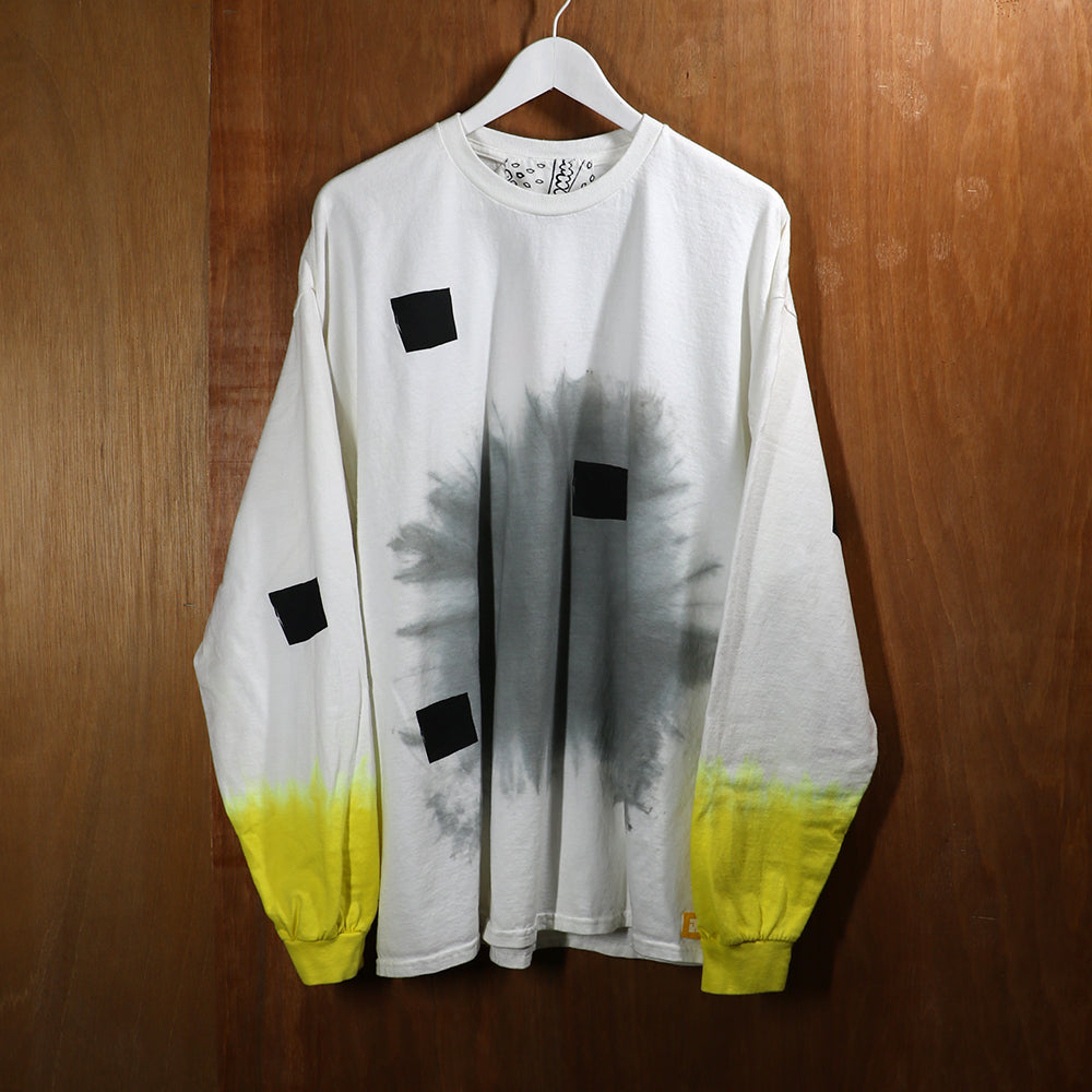 SMOKE 'DYED&PRINT' LONG TEE -XXL-