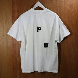 SMOKE×PANEL PRINT TEE -YELLOW-