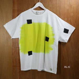 SMOKE×PANEL PRINT TEE -YELLOW-