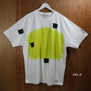 SMOKE×PANEL PRINT TEE -YELLOW-