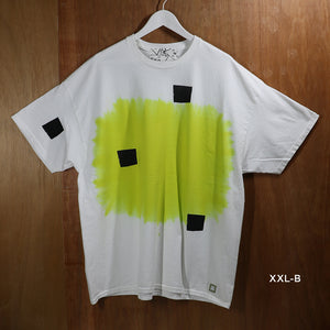 SMOKE×PANEL PRINT TEE -YELLOW-