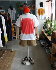 SMOKE 'DYED' TEE -PINK RED-
