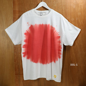 SMOKE 'DYED' TEE -PINK RED-