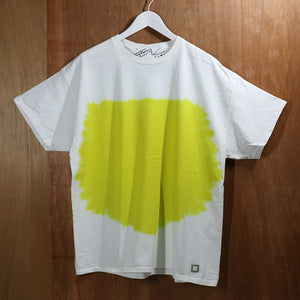 SMOKE 'DYED' TEE -LIME YELLOW-