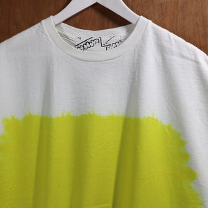 SMOKE 'DYED' TEE -LIME YELLOW-