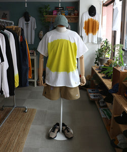 SMOKE 'DYED' TEE -LIME YELLOW-