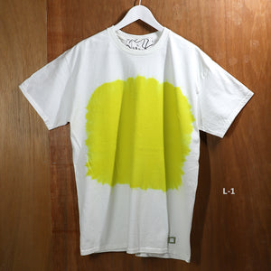 SMOKE 'DYED' TEE -LIME YELLOW-