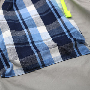 POSHBOY 'W POKET' CHECK SHORTS -GRAY-