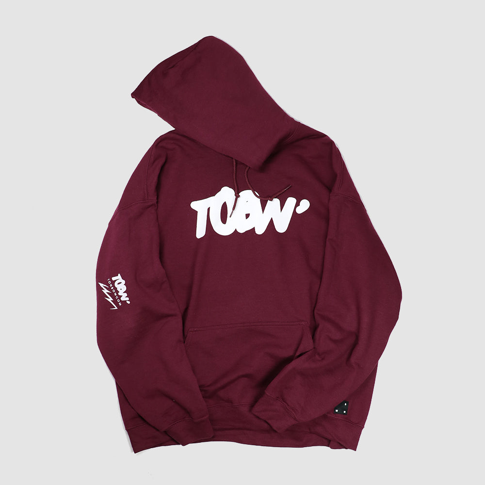 TOBW LOGO P/O HOODIE -BURGUNDY-