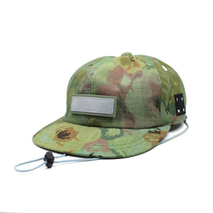 FLOWER CAMO CAP -OLIVE DYED-