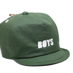 BOYS CAP -washer cotton- WORK GREEN